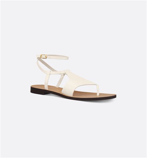 Dioriviera Dior Sun Thong Sandal White Calfskin 